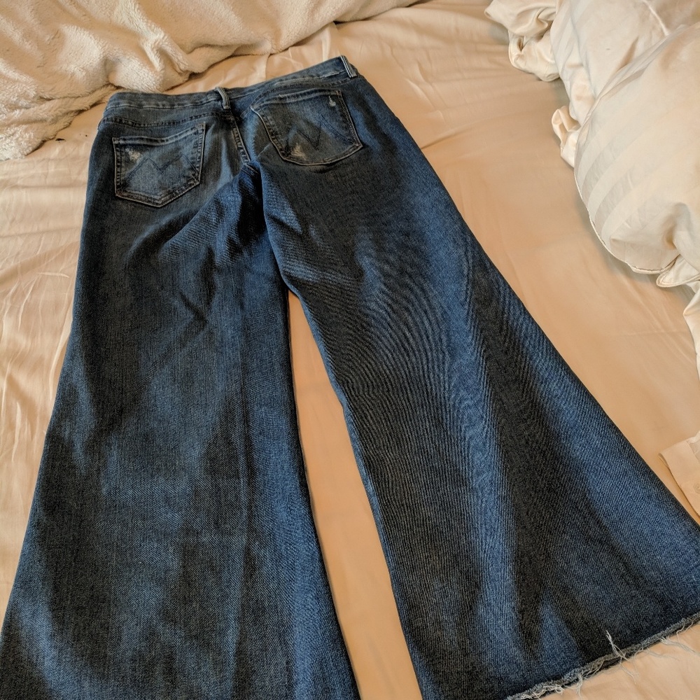 Mother Denim High Rise Wide Leg Jeans Size 27